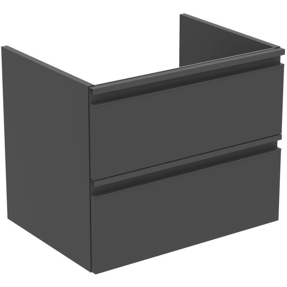 MOBILIER TESI SUSPENDAT 60 CM, 2 SERTARE, NEGRU MAT